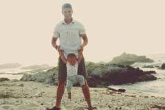 Harrison and his son Dano