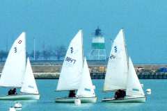 Sailboat Race and Lighthouse