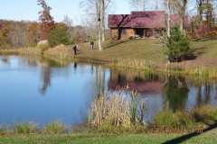 House near Lake with Reflections