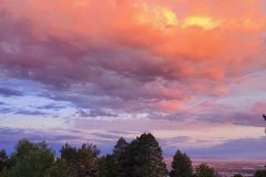 sunset clouds dramatic light