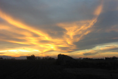 sunset clouds dramatic light