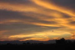 sunset clouds dramatic light