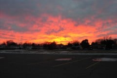 Hays Kansas sunset sky and clouds