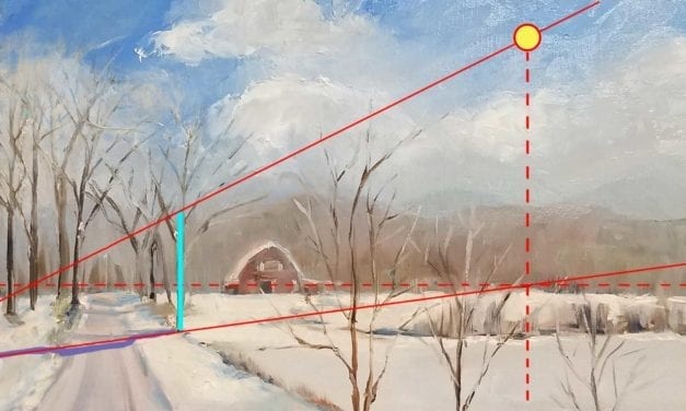 How to Calculate Shadow Length with Vanishing Point