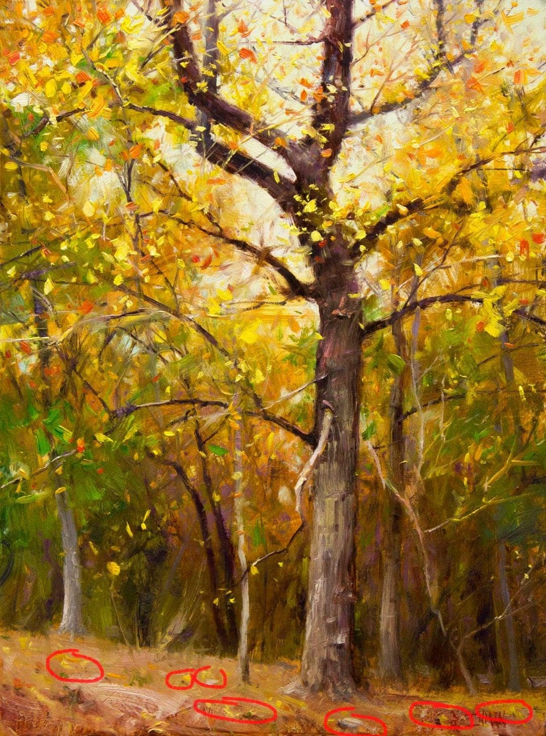 5 Tips to Paint Fallen Leaves Easier and Quicker | Master Oil Painting
