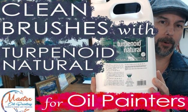 Clean Oil Paint Brushes with Turpenoid Natural